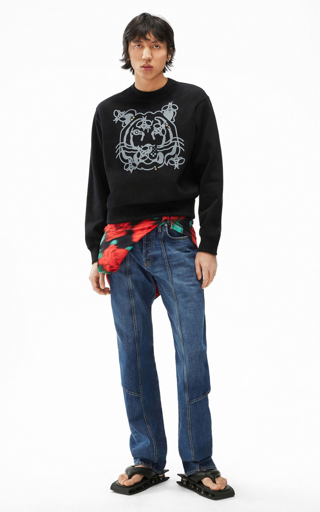 Sweat Kenzo Bee a Tiger Homme Noir | VZRW-86917